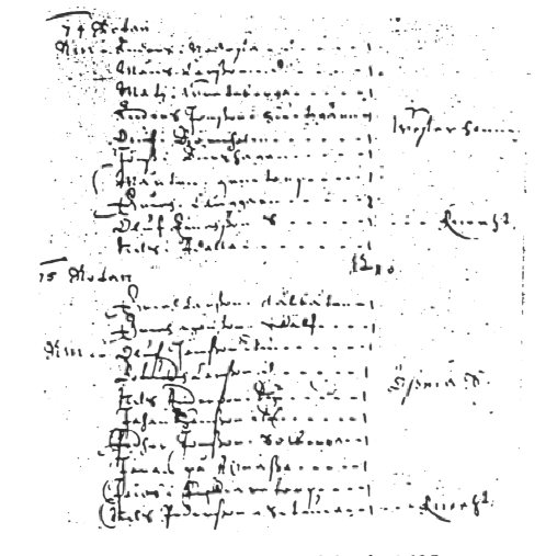 Roteringslängd från 1628